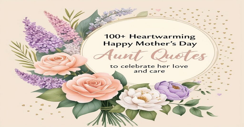 100+ Heartwarming Happy Mother's Day Aunt Quotes to Celebrate Her Love and Care 🌸💖