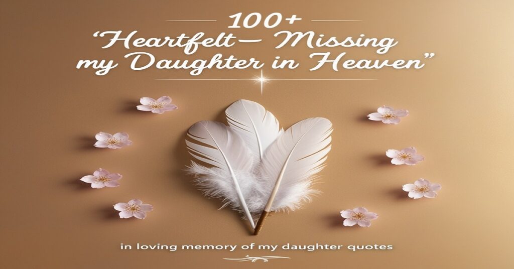 100+ Heartfelt 'Missing My Daughter in Heaven' Quotes 🌟🕊️ | In Loving Memory of My Daughter Quotes